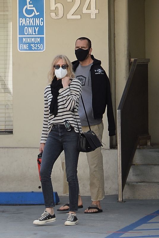 ROBIN WRIGHT and Clement Giraudet Out in Los Angeles 02/14/2021