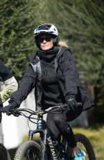 ROBIN WRIGHT and Clement Giraudet Out Riding Bikes in Los Angeles 02/11/2021