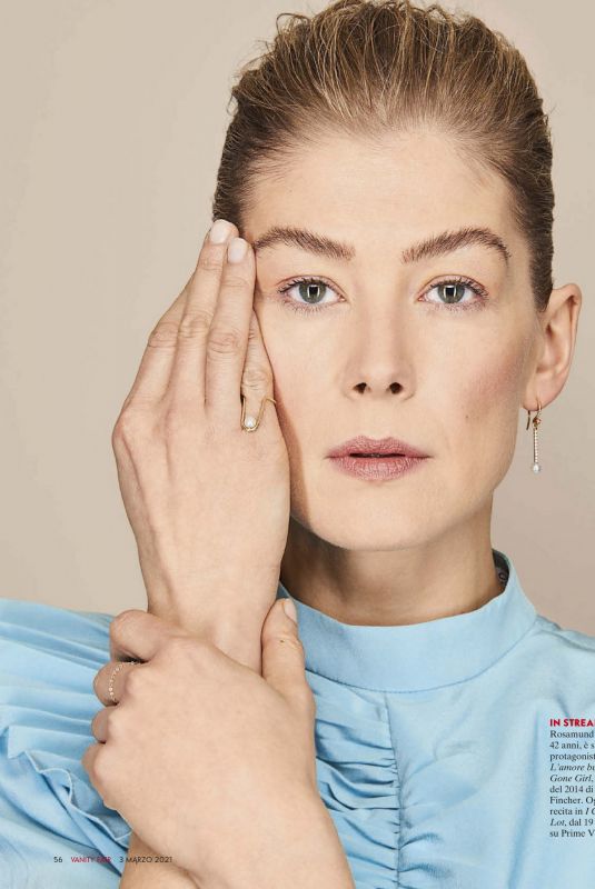 ROSAMUND PIKE in Vanity Fair Magazine, Italy March 2021