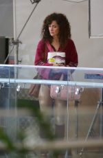 ROSE BYRNE on the Set of Physical in Los Angeles 02/02/2021