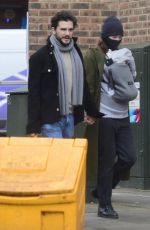 ROSE LESLIE and Kit Harington Out in London 02/16/2021