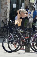 ROSE MCGOWAN Wearing a Face Mask Out in Tulum 02/25/2021