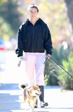 SARA SAMPAIO Out with Her Dogs in Los Angeles 02/18/2021