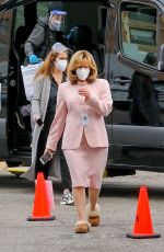 SARAH PAULSON on the Set of American Crime Story in Los Angeles 02/01/2021