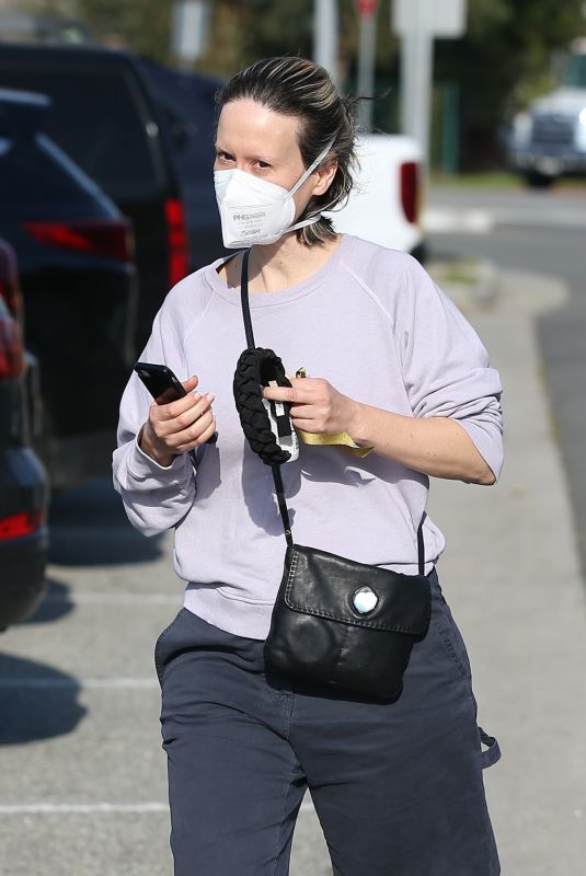 SARAH PAULSON Out and About in Beverly Hills 02/11/2021