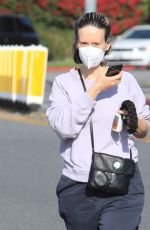 SARAH PAULSON Out in Beverly Hills 02/11/2021