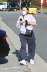 SARAH PAULSON Out in Beverly Hills 02/11/2021