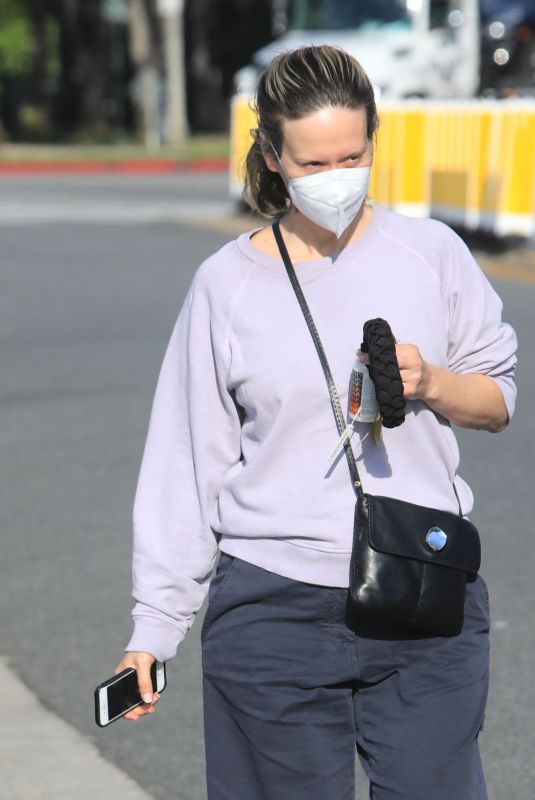 SARAH PAULSON Out in Beverly Hills 02/11/2021
