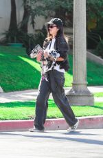 SASHA CALLE Out with Her Dog in Los Angeles 02/27/2021