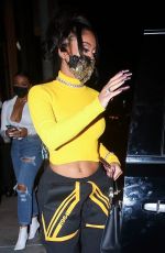 SAWEETIE Arrives at Catch LA in West Hollywood 02/26/2021