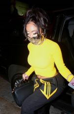 SAWEETIE Arrives at Catch LA in West Hollywood 02/26/2021