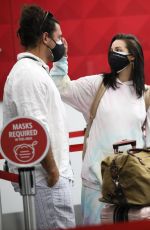 SCHEANA SHAY and Brock Davies at LAX Airport 02/12/2021