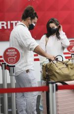 SCHEANA SHAY and Brock Davies at LAX Airport 02/12/2021