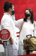 SCHEANA SHAY and Brock Davies at LAX Airport 02/12/2021