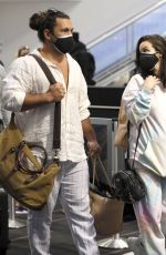 SCHEANA SHAY and Brock Davies at LAX Airport 02/12/2021