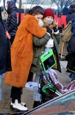 SELENA GOMEZ on the Set of Only Murders in the Building in New York 02/20/2021