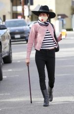 SELMA BLAIR Out for Coffee in Los Angeles 02/02/2021