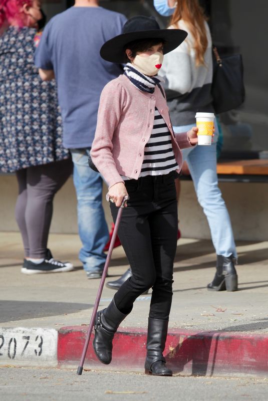 SELMA BLAIR Out for Coffee in Los Angeles 02/02/2021