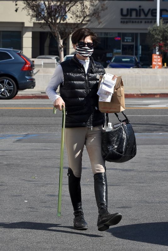 SELMA BLAIR Out Shopping at CVS in Studio City 02/14/2021