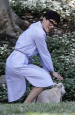 SELMA BLAIR Out with Her Dog in Beverly Hills 02/26/2021