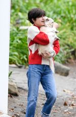 SELMA BLAIR Out with Her Dog in Studio City 01/31/2021