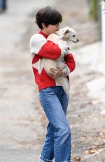 SELMA BLAIR Out with Her Dog in Studio City 01/31/2021
