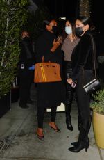 SHANINA SHAIK, SARA SAMPAIO and JASMINE TOOKES at E Baldi in Beverly Hills 02/18/2021