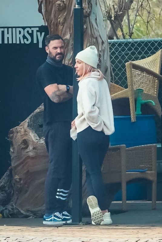 SHARNA BURGESS and Brian Austin Green at Car Wash in Malibu 01/31/2021