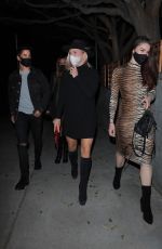 SHARNA BURGESS, Brian Austin Green, Mike Manning, Brooke Chamberlain and Danielle DeGregory at La Boheme in West Hollywood 02/08/2021