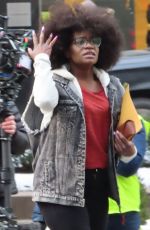 SHONIQUA SHANDAI Films at NFL Headquarters in New York 02/10/2021