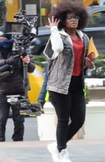 SHONIQUA SHANDAI Films at NFL Headquarters in New York 02/10/2021