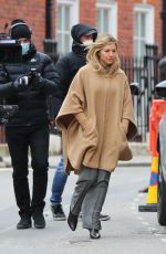 SIENNA MILLER on the Set of 