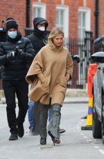 SIENNA MILLER on the Set of 