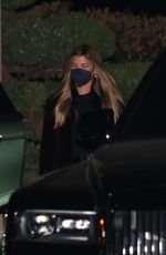 SOFIA RICHIE Out for Dinner at Nobu in Malibu 02/12/2021