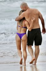 SONJA MARCELLINE in Bikini and Mike Gunner at a Beach in Gold Coast 02/23/2021