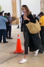 STACY KEIBLER Arrives at Airport in Cancun 02/17/2021