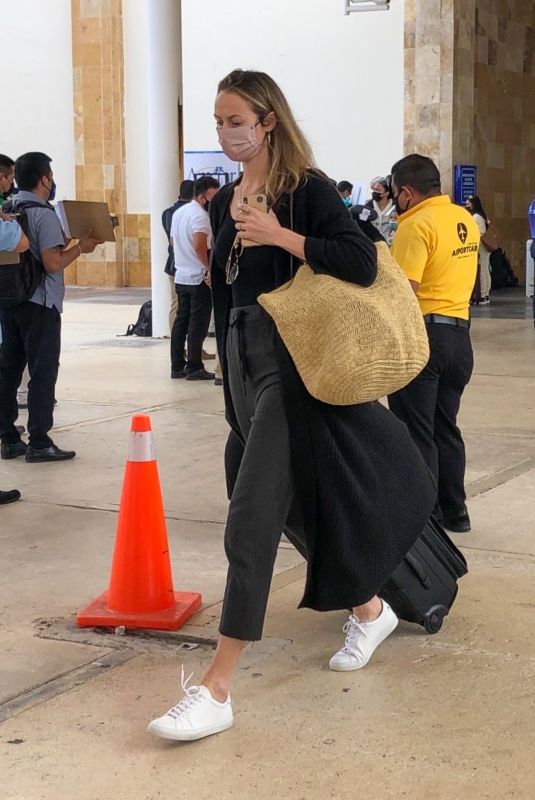 STACY KEIBLER Arrives at Airport in Cancun 02/17/2021