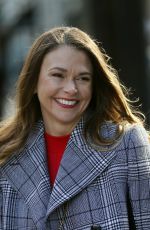 SUTTON FOSTER and DEBI MAZAR on the Set of Younger in New York 02/23/2021