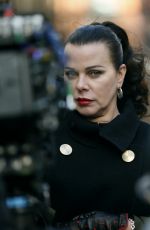 SUTTON FOSTER and DEBI MAZAR on the Set of Younger in New York 02/23/2021