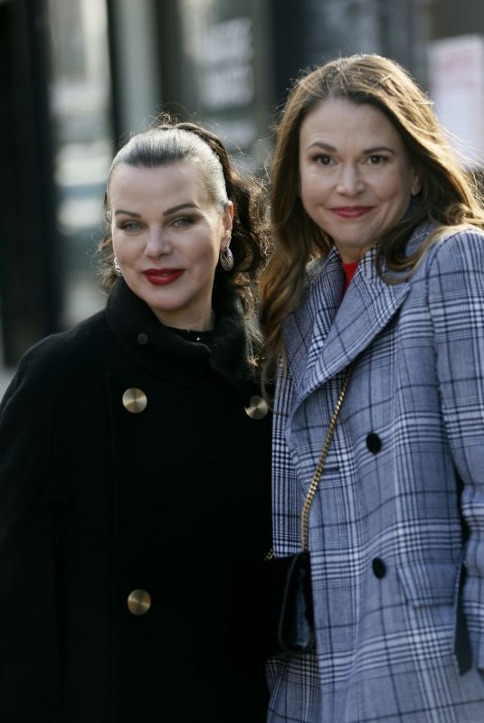 SUTTON FOSTER and DEBI MAZAR on the Set of Younger in New York 02/23/2021