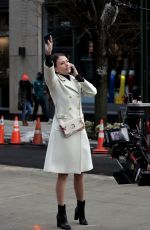 SUTTON FOSTER on the Set of Younger in New York 02/23/2021