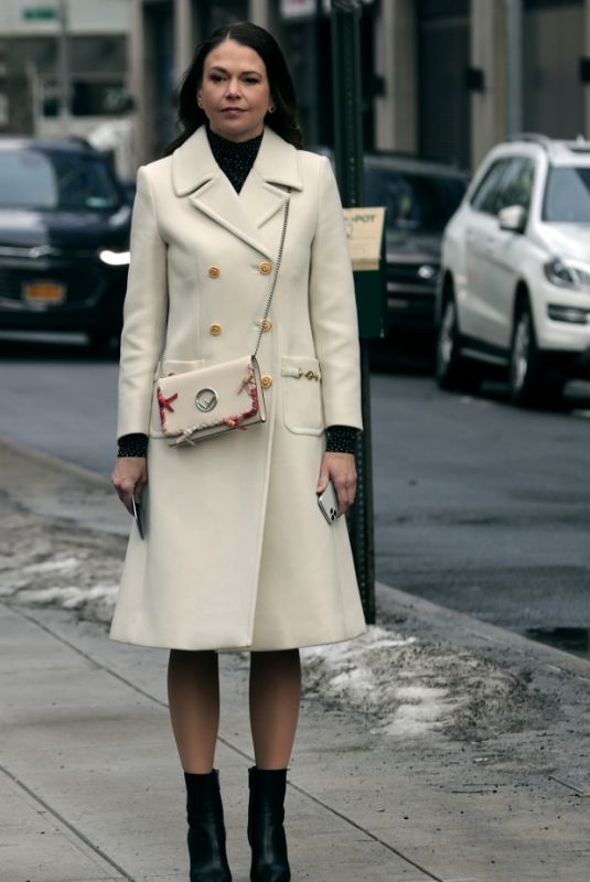 SUTTON FOSTER on the Set of Younger in New York 02/23/2021