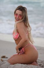 TANA MOGEAU in Bikini at a Beach in Miami 02/22/2021