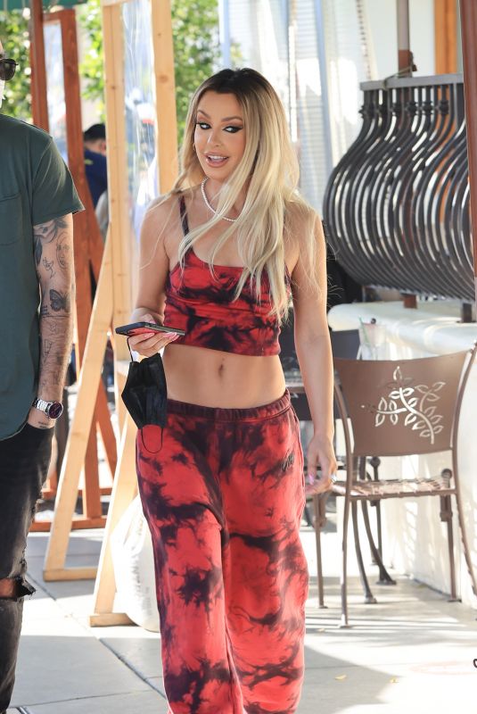 TANA MONGEAU Out for Lunch at Urth Cafe in Los Angeles 02/11/2021