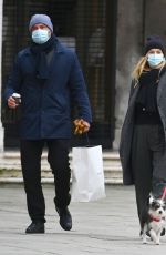 TAYLOR NEISEN and Liev Schreiber Out with Their Dog in Venice 02/12/2021