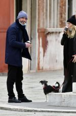 TAYLOR NEISEN and Liev Schreiber Out with Their Dog in Venice 02/12/2021