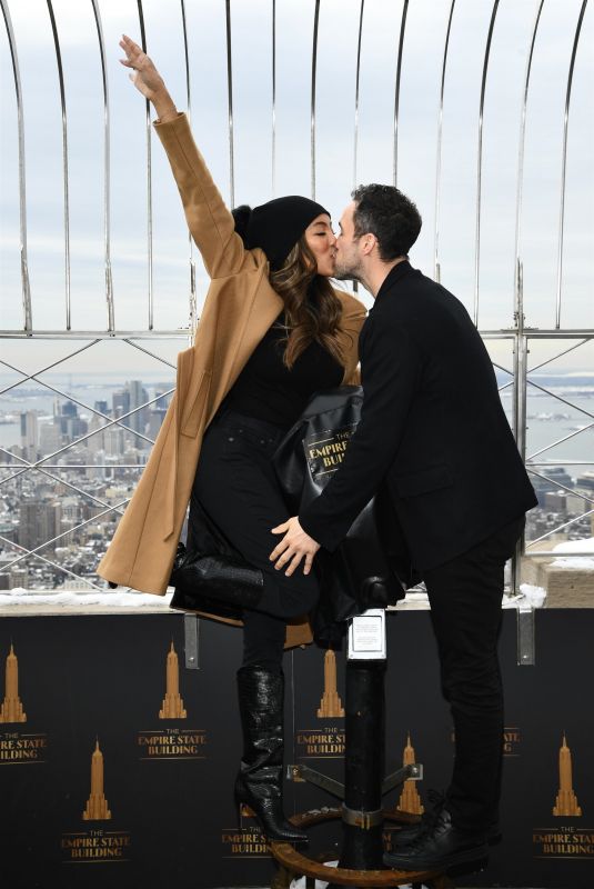 TAYSHIA ADAMS and Zac Clark at Empire State Building in New York 02/12/2021