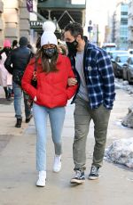 TAYSHIA ADAMS and Zac Clark Out in New York 02/21/2021