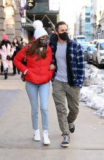 TAYSHIA ADAMS and Zac Clark Out in New York 02/21/2021