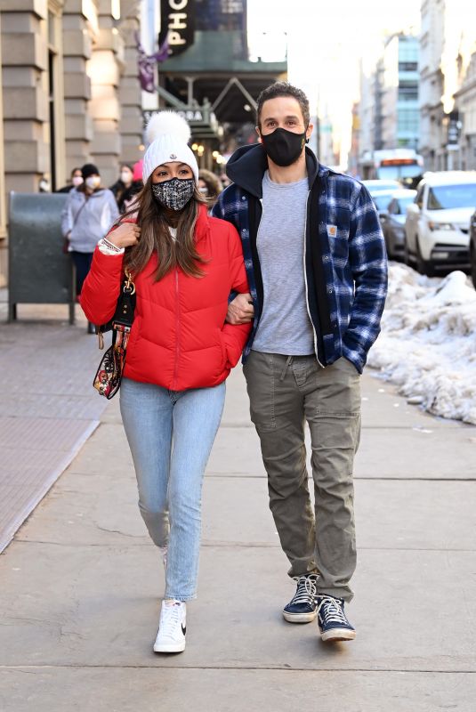 TAYSHIA ADAMS and Zac Clark Out in New York 02/21/2021